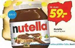 Bilka Nutella tilbud