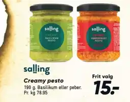 Bilka Creamy pesto tilbud