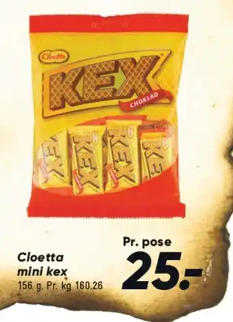 Bilka Cloetta mini kex tilbud