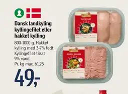 Føtex Dansk landkyling kyllingefilet eller hakket kylling tilbud