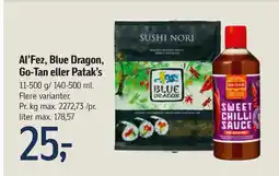 Føtex Al’Fez, Blue Dragon, Go-Tan eller Patak’s tilbud