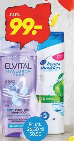 Bilka Elvital og Head & shoulders hårpleje tilbud