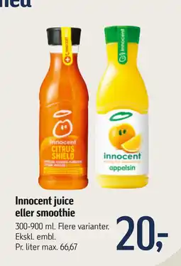 Føtex Innocent juice eller smoothie tilbud