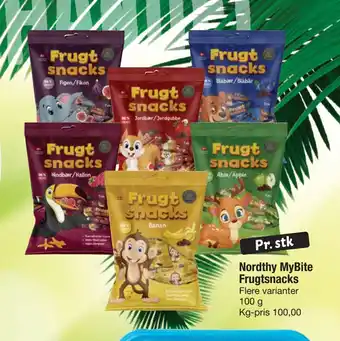 Fakta Tyskland Nordthy MyBite Frugtsnacks tilbud