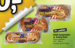 Fakta Tyskland BUNS Burgerboller el. Hotdog Brød tilbud