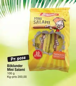 Fakta Tyskland Böklunder Mini Salami tilbud