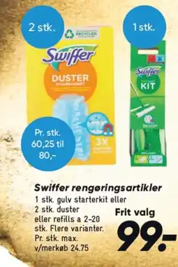Bilka Swiffer rengøringsartikler tilbud