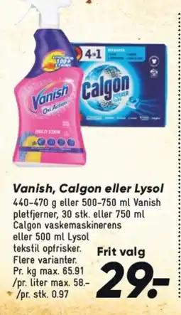 Bilka Vanish, Calgon eller Lysol tilbud