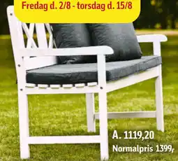 Føtex Rosenborg bænk tilbud
