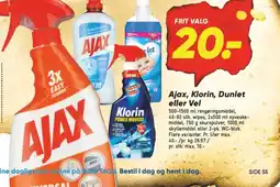 Bilka Ajax, Klorin, Dunlet eller Vel tilbud