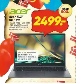 Bilka Acer 17,3” HD+ PC tilbud