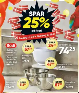 Bilka SPAR 25% på Rosti tilbud