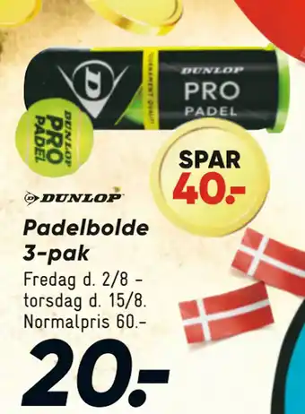 Bilka Padelbolde 3-pak tilbud