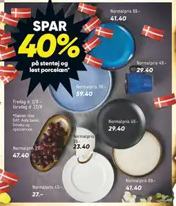 Bilka SPAR 40% på stentøj og løst porcelæn tilbud