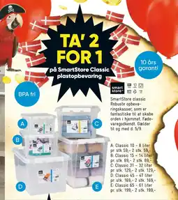 Bilka TA’ 2 FOR 1 på SmartStore Classic plastopbevaring tilbud