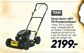 Bilka Texas Razor 4811 TR/M plæneklipper tilbud