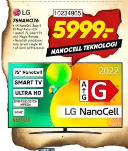 Bilka LG 75NANO76 tilbud