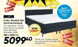 Bilka Nordisk Fjer kontinentalseng tilbud