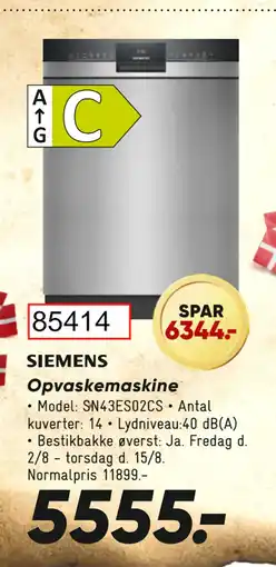 Bilka Opvaskemaskine tilbud