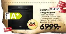 Bilka Indbygningsovn tilbud