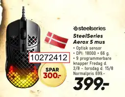 Bilka SteelSeries Aerox 5 mus tilbud