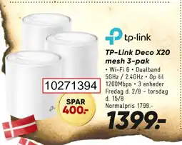 Bilka TP-Link Deco X20 mesh 3-pak tilbud