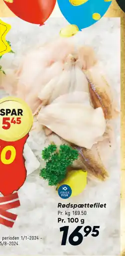 Bilka Rødspættefilet tilbud