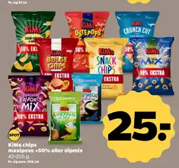 Netto KiMs chips maxipose +50% eller dipmix tilbud