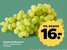 Netto Grønne stenfri druer tilbud