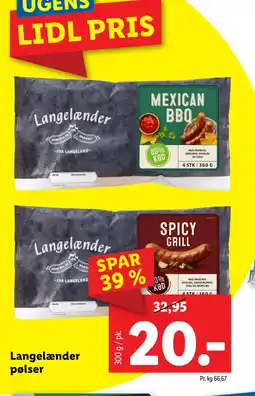 Lidl Langelænder pølser tilbud