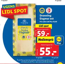 Lidl Dronning Dagmar ost tilbud