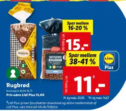 Lidl Rugbrød tilbud