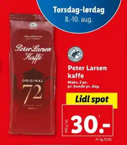 Lidl Peter Larsen kaffe tilbud