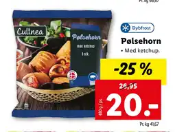 Lidl Pølsehorn tilbud