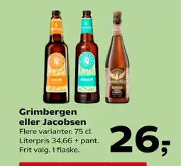SuperBrugsen Grimbergen eller Jacobsen tilbud