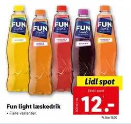 Lidl Fun light læskedrik tilbud