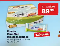 Poetzsch Padborg Cloetta Mini-Muh mælkechokolade tilbud
