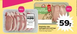 Kvickly Koteletter eller kyllingebryst med lage tilbud
