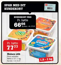 Poetzsch Padborg Malaco slik tilbud
