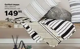 Kvickly Quiltet tæppe tilbud
