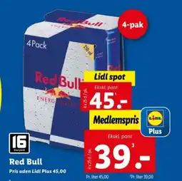 Lidl Red Bull tilbud