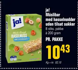Poetzsch Padborg ja! Müslibar med hasselnødder uden tilsat sukker tilbud