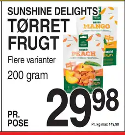 TØRRET FRUGT