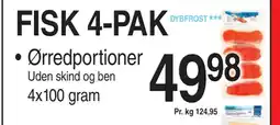 ABC Lavpris FISK 4-PAK tilbud
