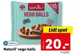 Lidl Naturli' vego balls tilbud