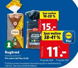 Lidl Rugbrød tilbud