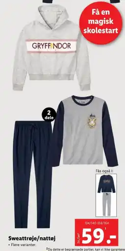 Lidl Sweattrøje/nattøj tilbud