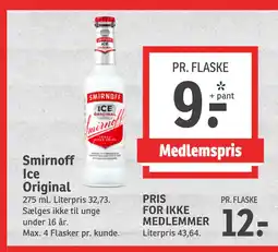 SPAR Smirnoff Ice Original tilbud