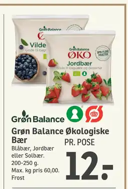 SPAR Grøn Balance Økologiske Bær tilbud