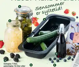 REMA 1000 Geleglas 1 liter, patentglas 1.5 liter eller grønsags-/frugtrenser Frit valg tilbud
